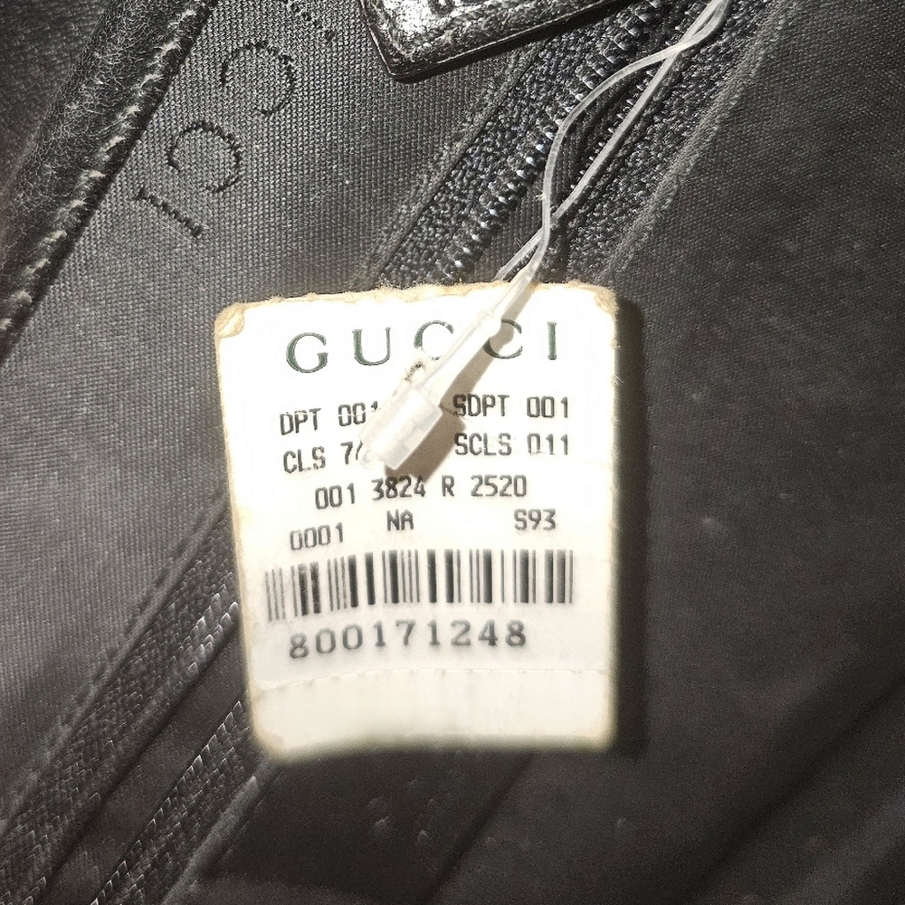 2000s Pre-Loved Vintage GUCCI Jackie O Small Black Leather Purse 100% Tom Ford - Picture 9 of 13